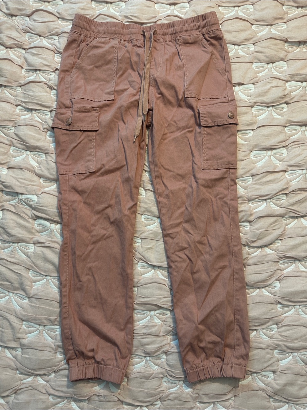 Women’s Slim Cargo Joggers in Dusty Mauve